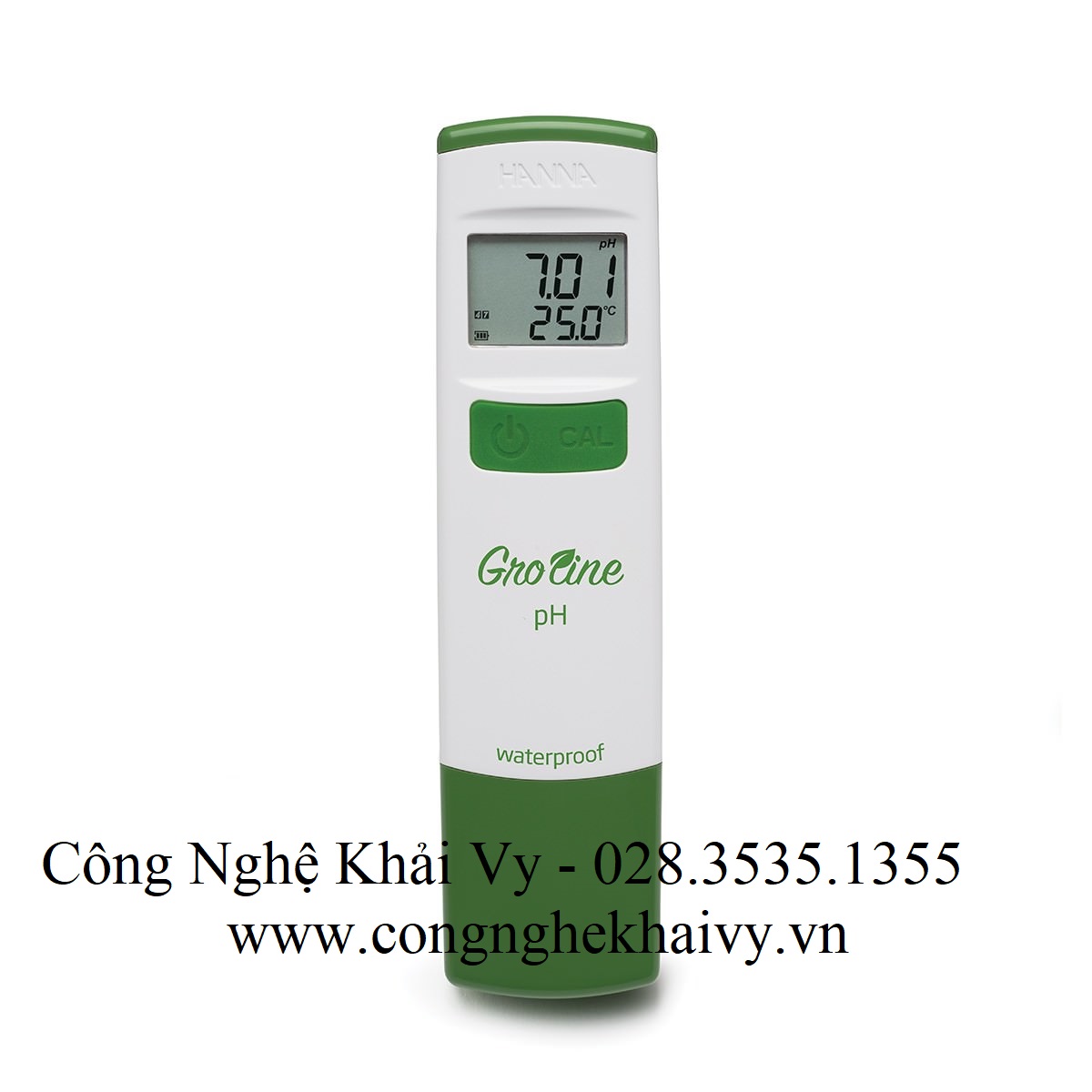 Bút đo pH và Nhiệt độ chống thấm nước trong thủy canh HANNA HI98118- Hàng chính hãng