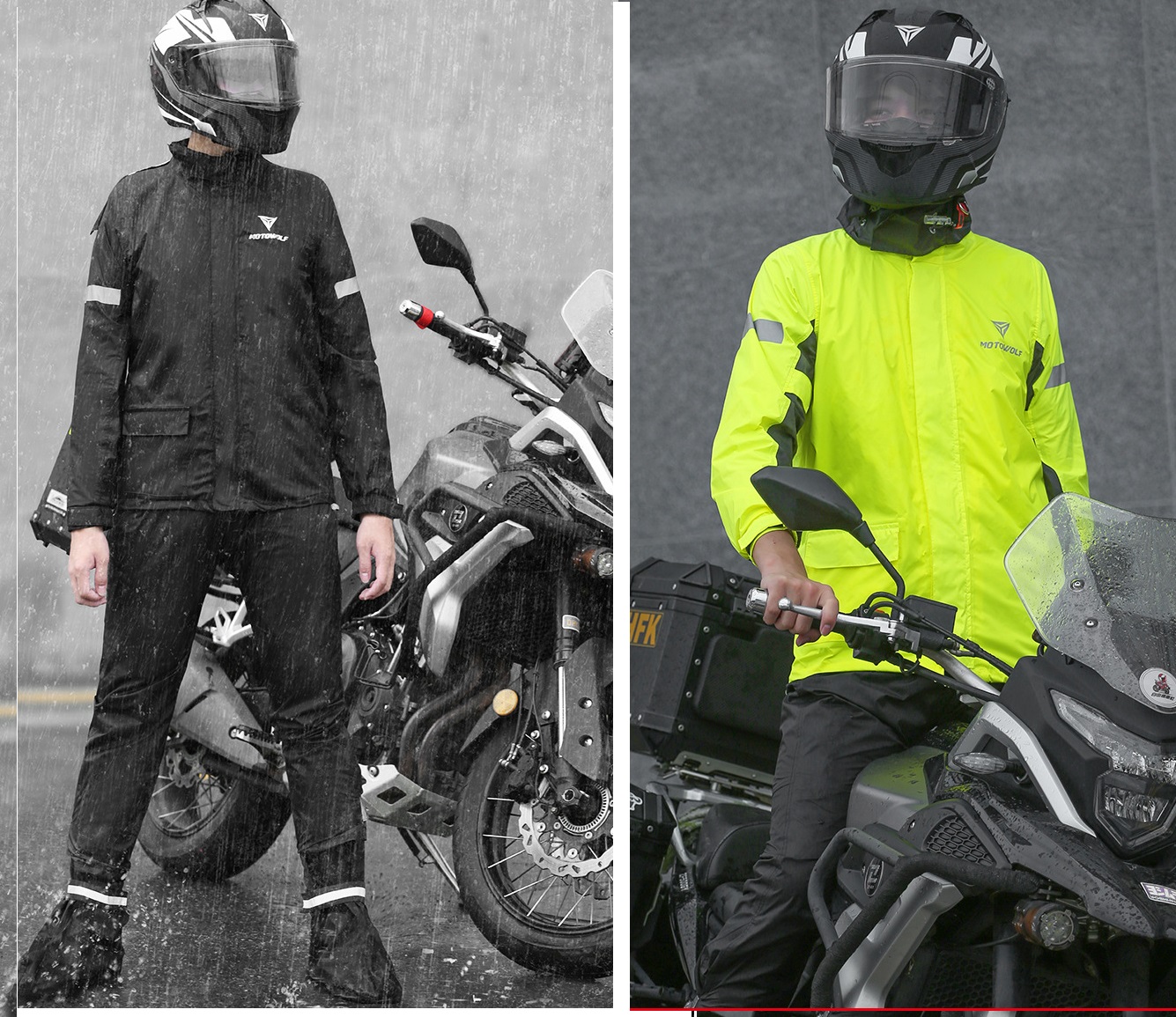  Bộ quần áo mưa cao cấp MOTOWOLF MDL0401- Hàng chính hãng 