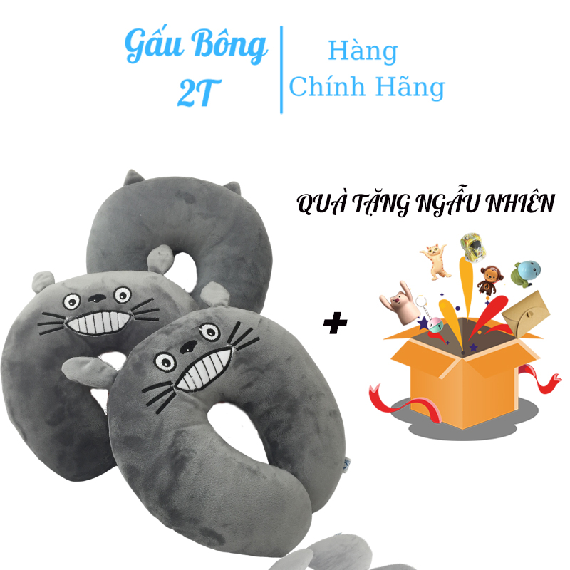 Gối chữ u gối du lịch gối chữ u chống mỏi vai gáy totoro đáng yêu ngộ nghĩnh béo mềm vải nhung mềm mịn hàng cao cấp