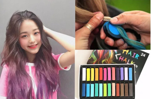 Combo siêu rẻ 15 thanh Phấn nhuộm tóc tạm thời - gội đầu lại là hết - 15 thanh màu lộn xộn đủ màu