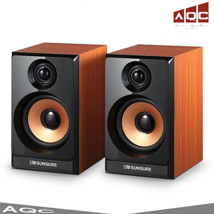 Loa vỏ gỗ - loa vi tính m20 - đôi loa vi tính sunsure m20 - speaker sunsure m20