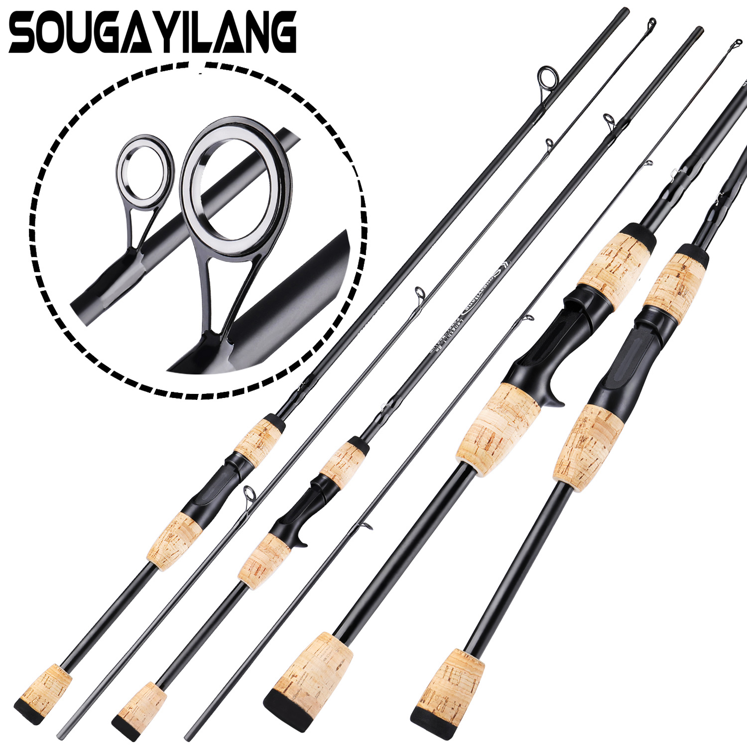 Ultralight Fishing Rod Raft Rod Fishing Pole Titanium Alloy Rod