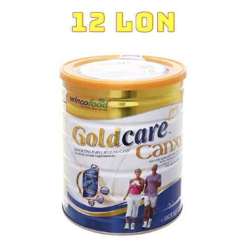 Combo 12 LON Sữa bột Wincofood GoldCare Canxidinh dưỡng ít béo ngừa tiểu