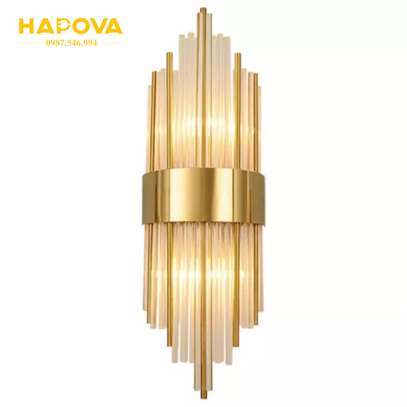 Đèn gắn tường, đèn treo tường pha lê cao cấp hapova dgt ph1a