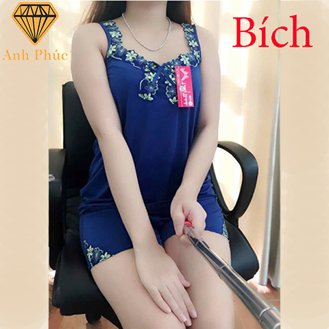 Bộ đùi ngủ vải thun lạnh mặc mát Anh Phúc