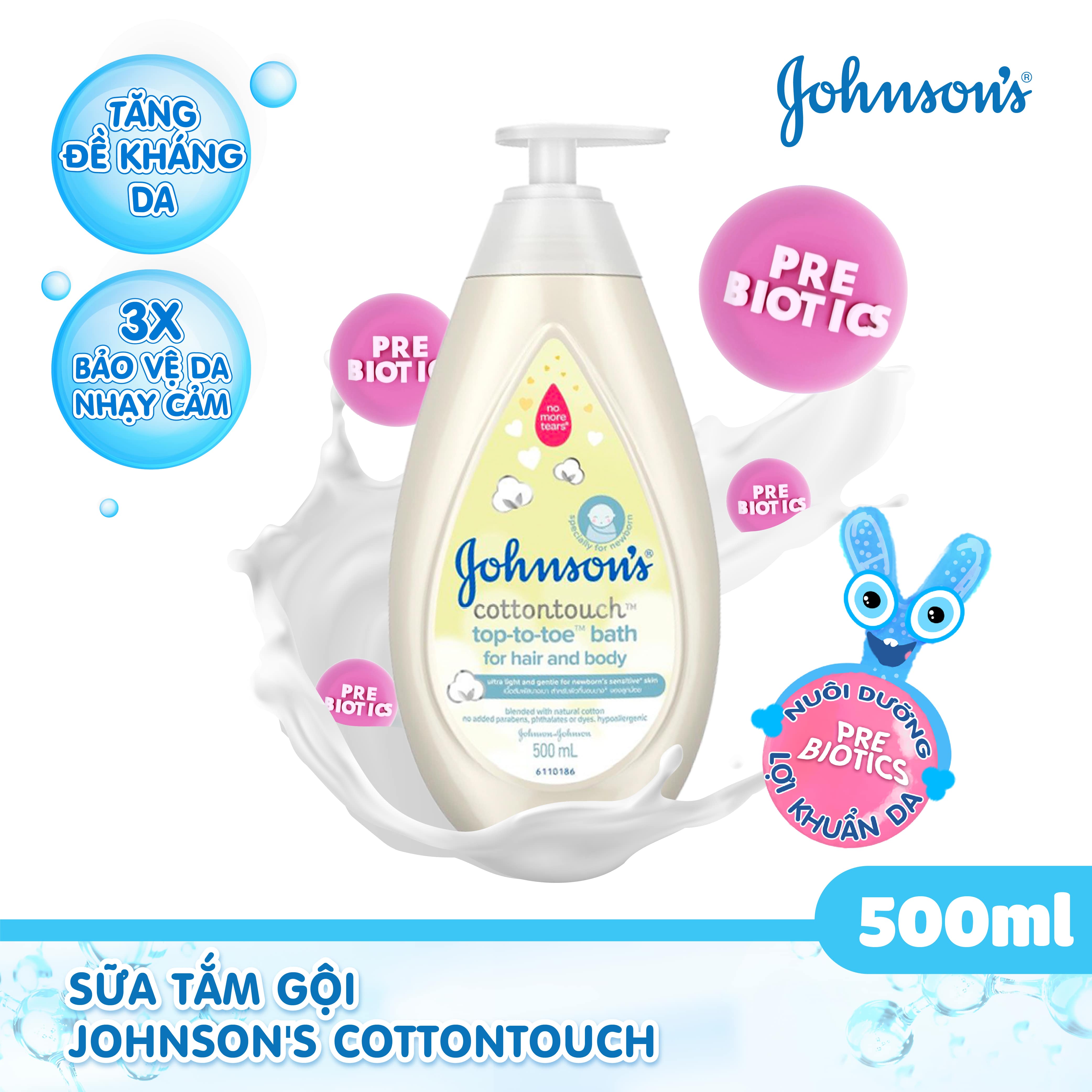 HÀNG TẶNG KHÔNG BÁN Sữa tắm gội toàn thân mềm mịn Johnson s Cottontouch