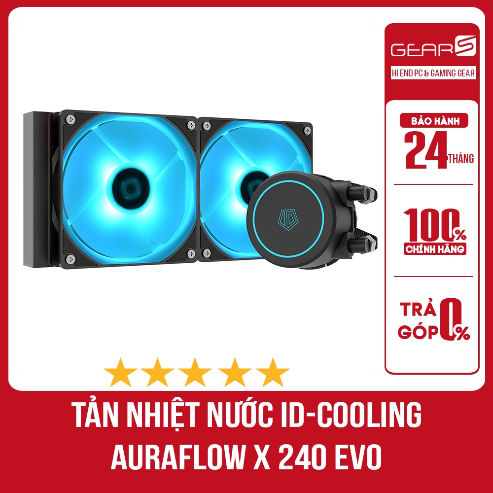 Tản nhiệt nước id-cooling auraflow x 240 evo - bảo hành chính hãng 24 tháng