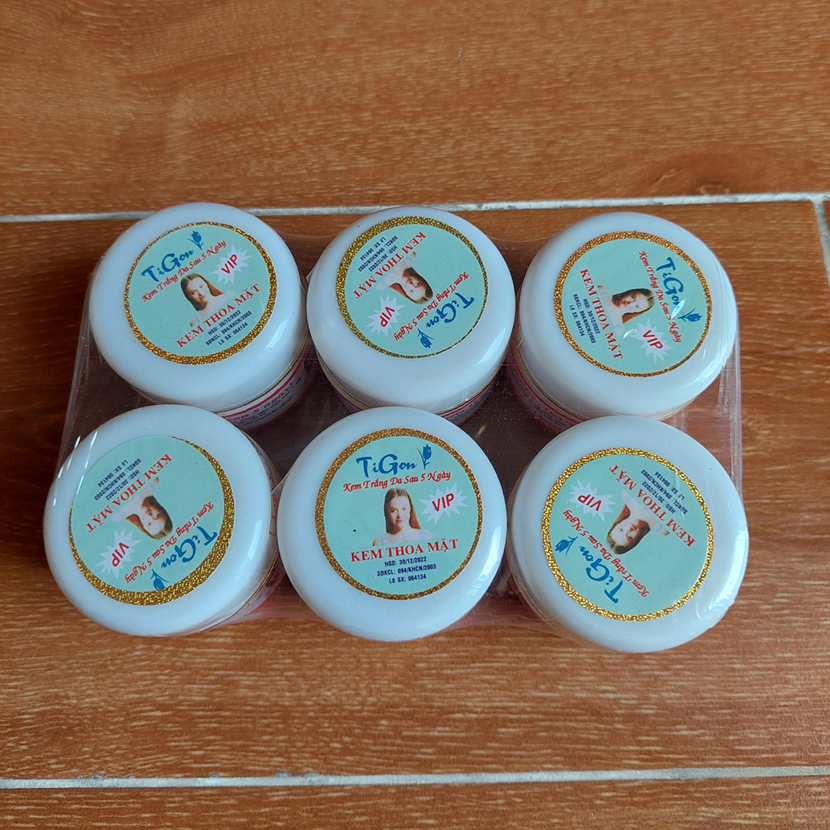 GIÁ SỈ 6 KEM DƯỠNG TRẮNG DA TIGON 18G - GIÁ SỈ 6 KEM TIGON TRẮNG DA MẶT 18G