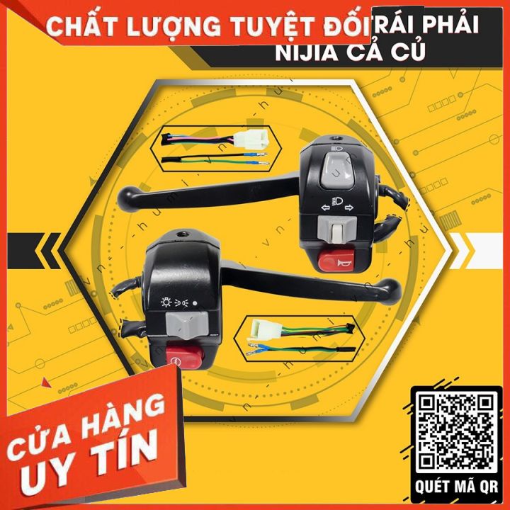 Công tắc 🛒 bộ công tắc tay phanh xe điện nijia chính hãng