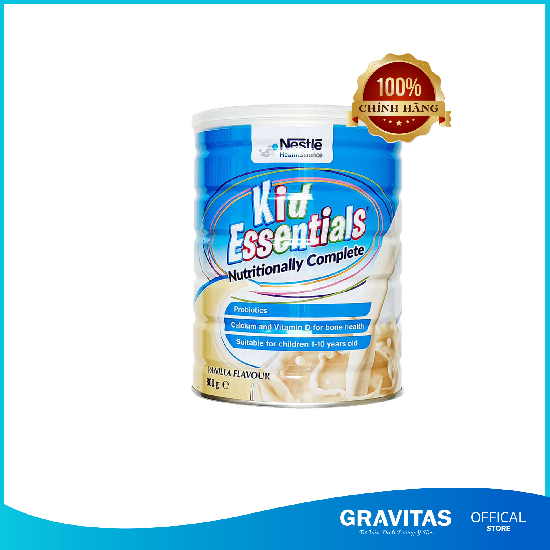 Sữa kid essential mẫu mới úc vị vani 800g