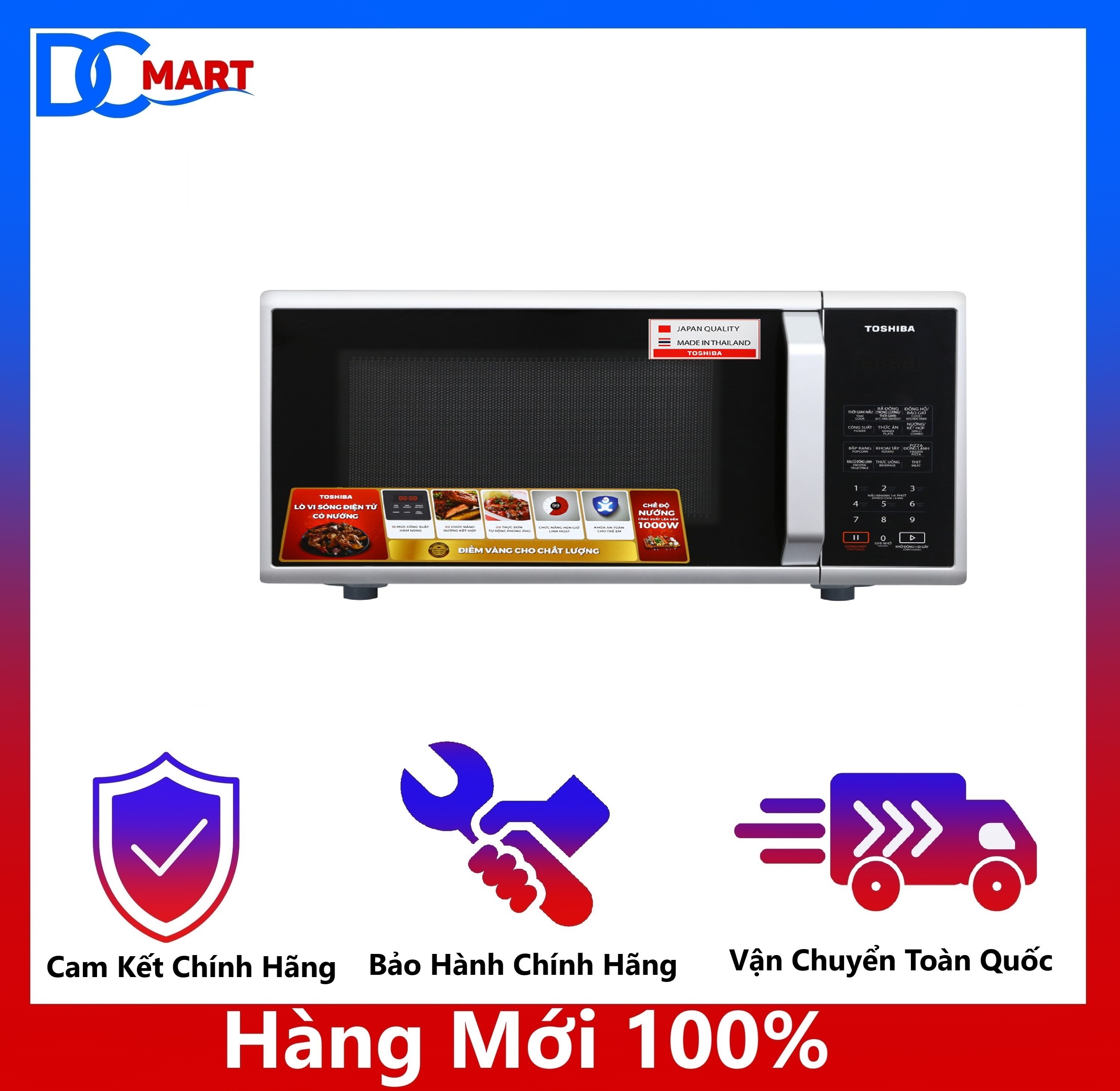 Lò vi sóng Toshiba ER-SGS23(S1)VN-Bảo Hành Chính Hãng