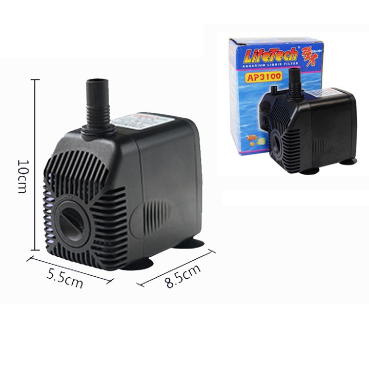 Máy Bơm nước Lifetech AP3100 28w đẩy cao 2.8m dùng bể cá cảnh, trồng thủy canh, hệ thống aquaponics ....