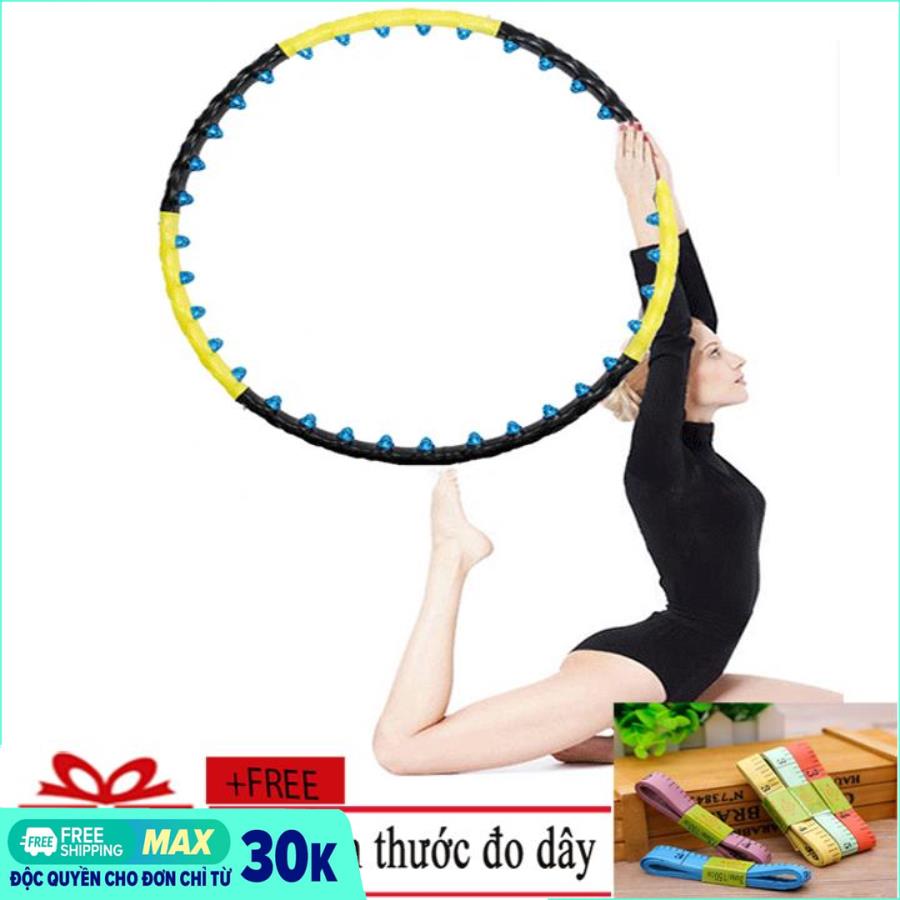 (Tặng Thước Dây Đo 1.5M) Vòng Lắc Eo Giảm Cân Hoop Boyu - Vòng lắc eo giảm cân hoạt tính - Vòng lắc eo giảm cân hiệu quả với các hạt hoạt tính massage đánh tan mỡ bụng, giúp eo thon đẹp - BH UY TÍN 1 ĐỔI 1