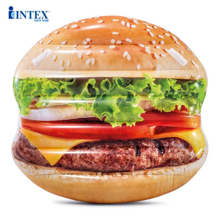 Phao bơi khổng lồ Hamburger INTEX 58780 - Phao bơi cho bé, Phao bơi trẻ em, người lớn
