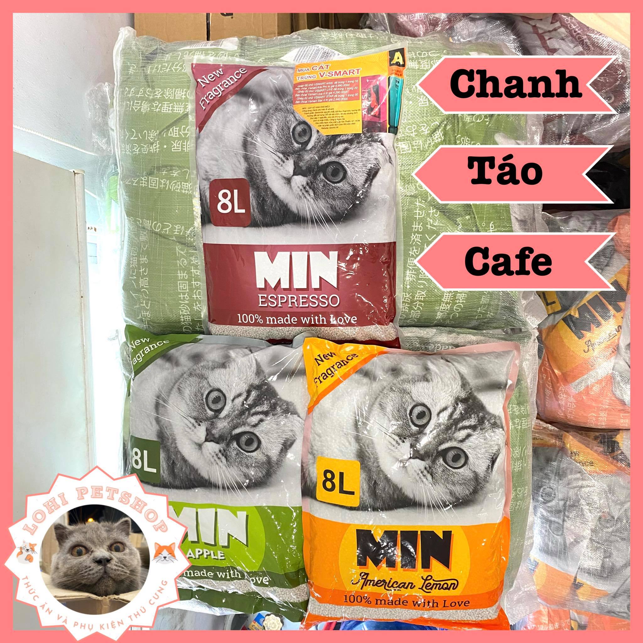 Cát vệ sinh cho mèo Cat min 8L