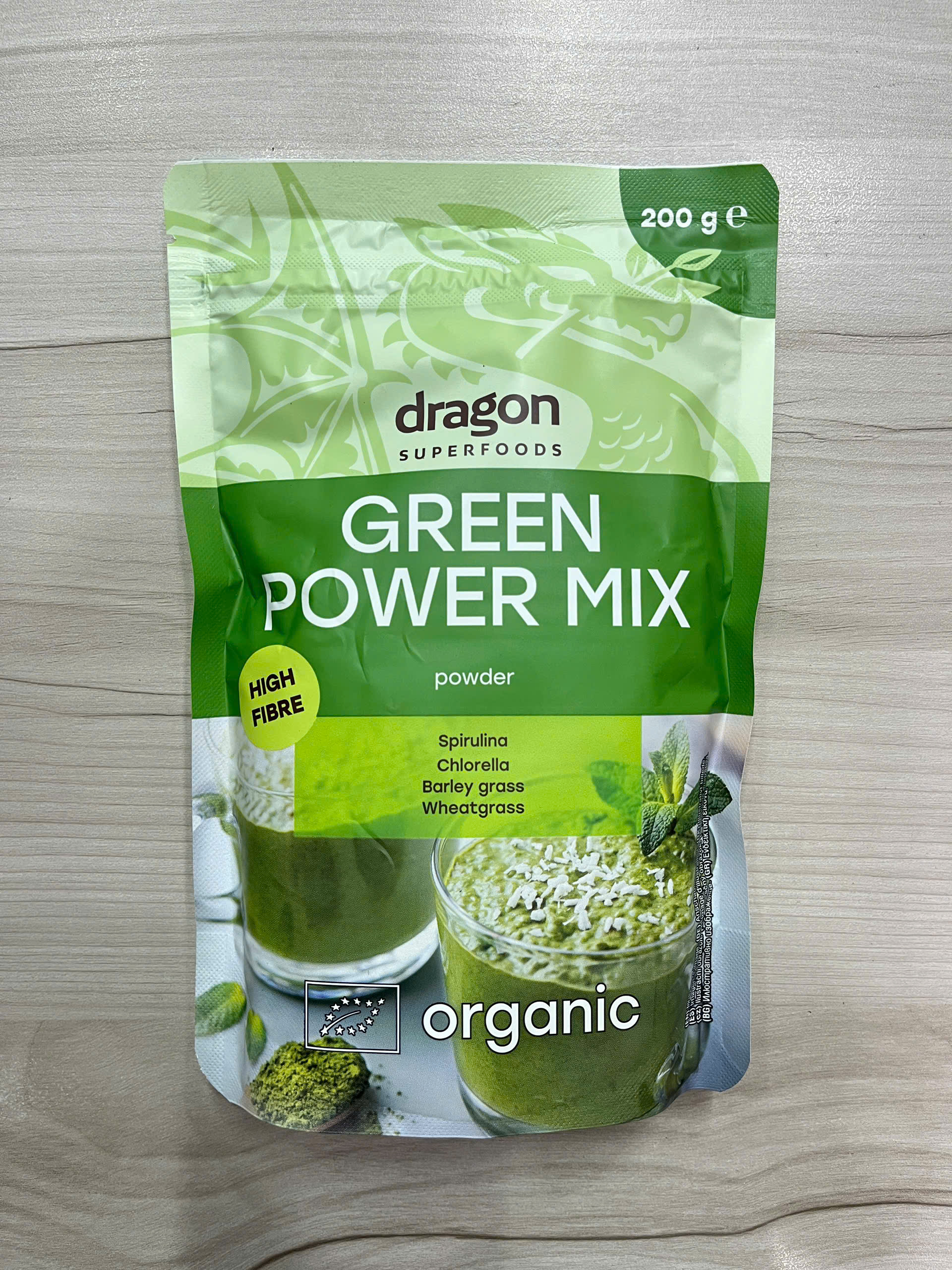 Date 03/27 Bột Hỗn Hợp Xanh Hữu Cơ Green Detox Mix Dragon Superfoods 200g