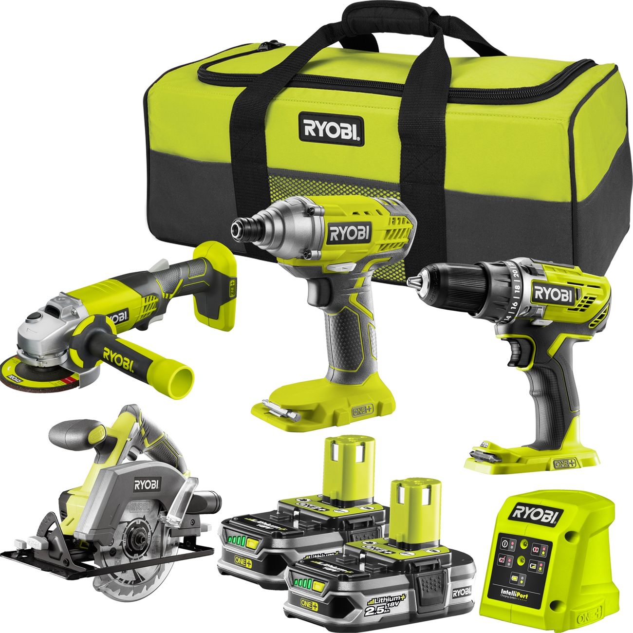 Combo kit máy ryobi r18ck4-h25p