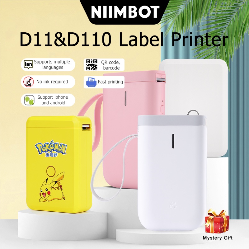Niimbot máy in nhãn D11D110 Máy làm nhãn nhiệt cầm tay