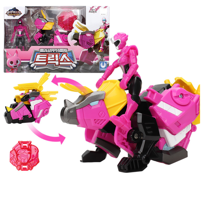 Đồ chơi lực lượng nhí mô hình Khủng Long Trix Hào Quang Hộ Vệ Và Siêu Nhân Lucy Tốt Bụng Đồ chơi biệt đội siêu nhân nhí Miniforce