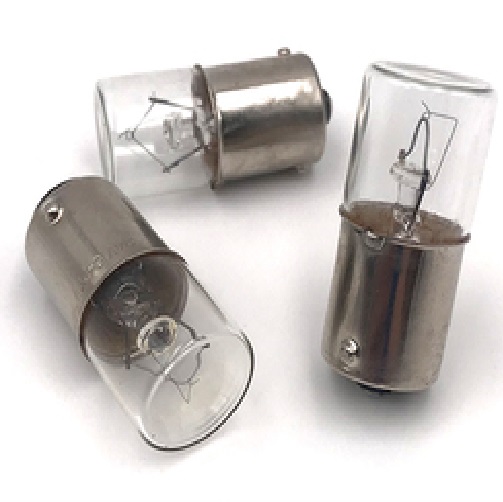 Bóng Đèn Sợi Đốt Đầu Phẳng 110-140V 6-10W Đuôi Gài 15mm TIẾP XÚC ĐƠN BA15S