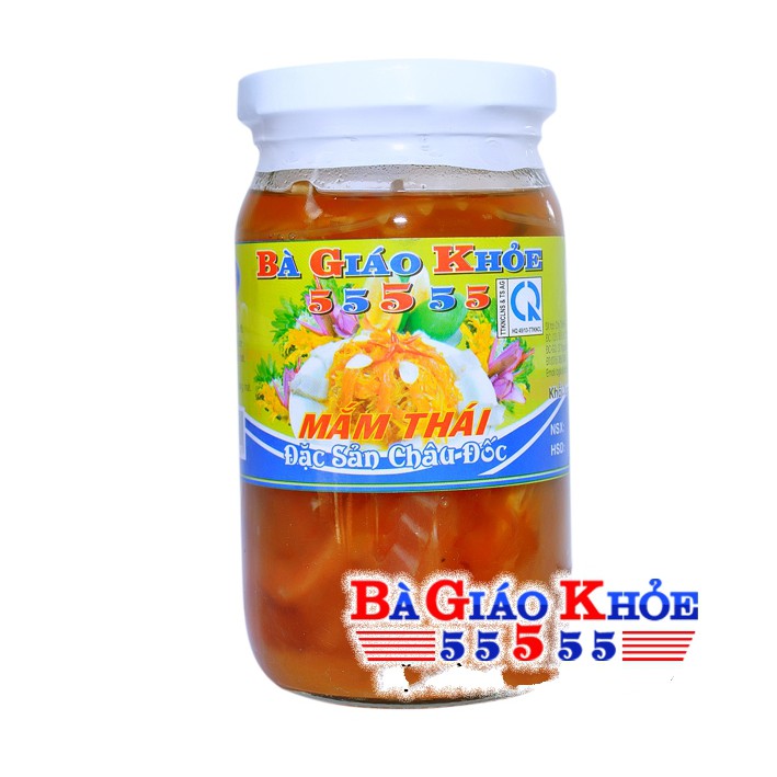 Mắm thái Bà Giáo Khỏe 55555 hủ 500gr đặc sản Châu Đốc Không sử dụng hóa chất phẩm màu độc hại