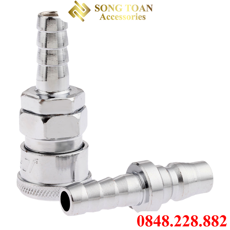 Đầu nối nhanh, Nối nhanh khí nén đuôi chuột 8 10 12 SH PH nối ổ bi