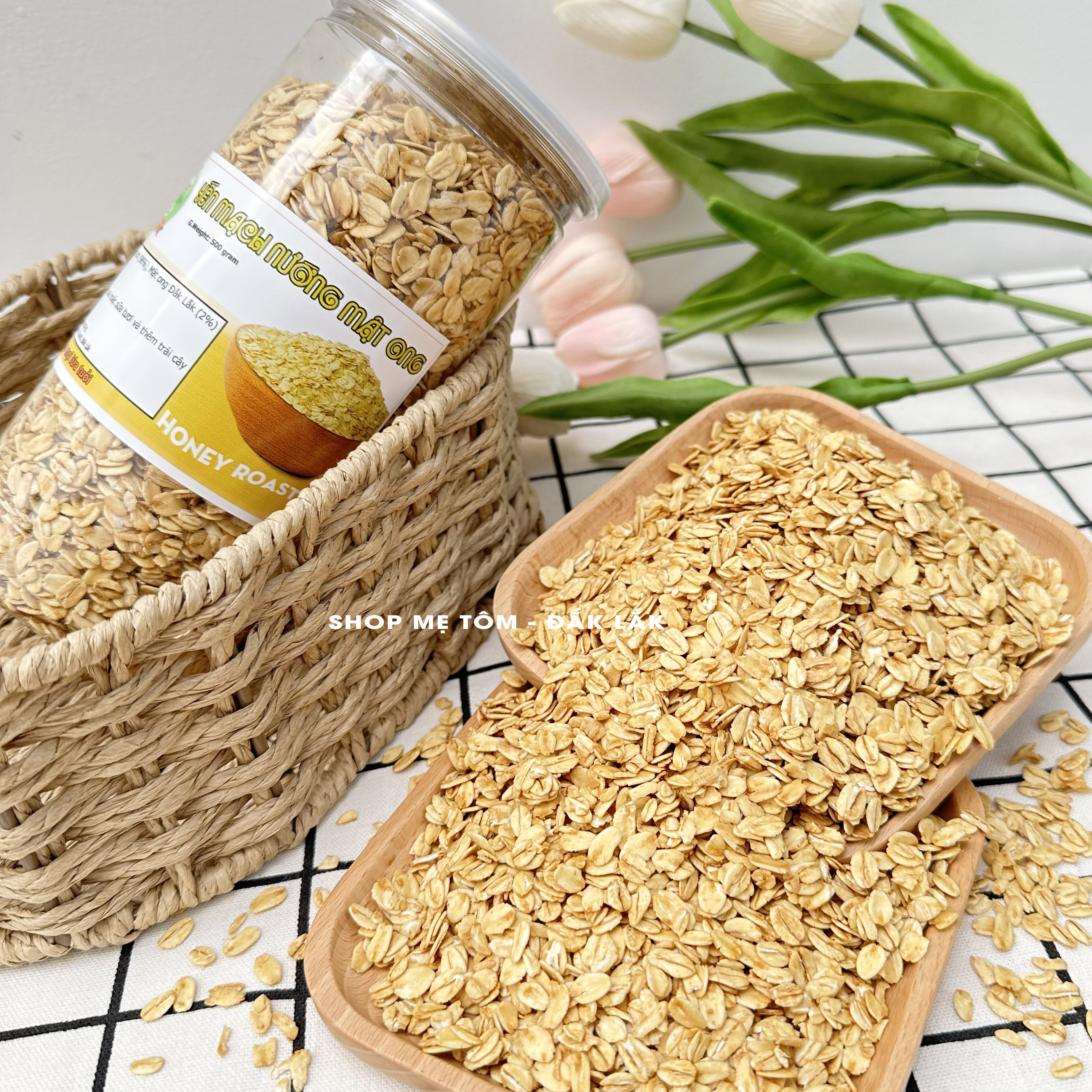 [500Gr] YẾN MẠCH NƯỚNG MẬT ONG NGON GIÒN DỄ ĂN shop vothithu90