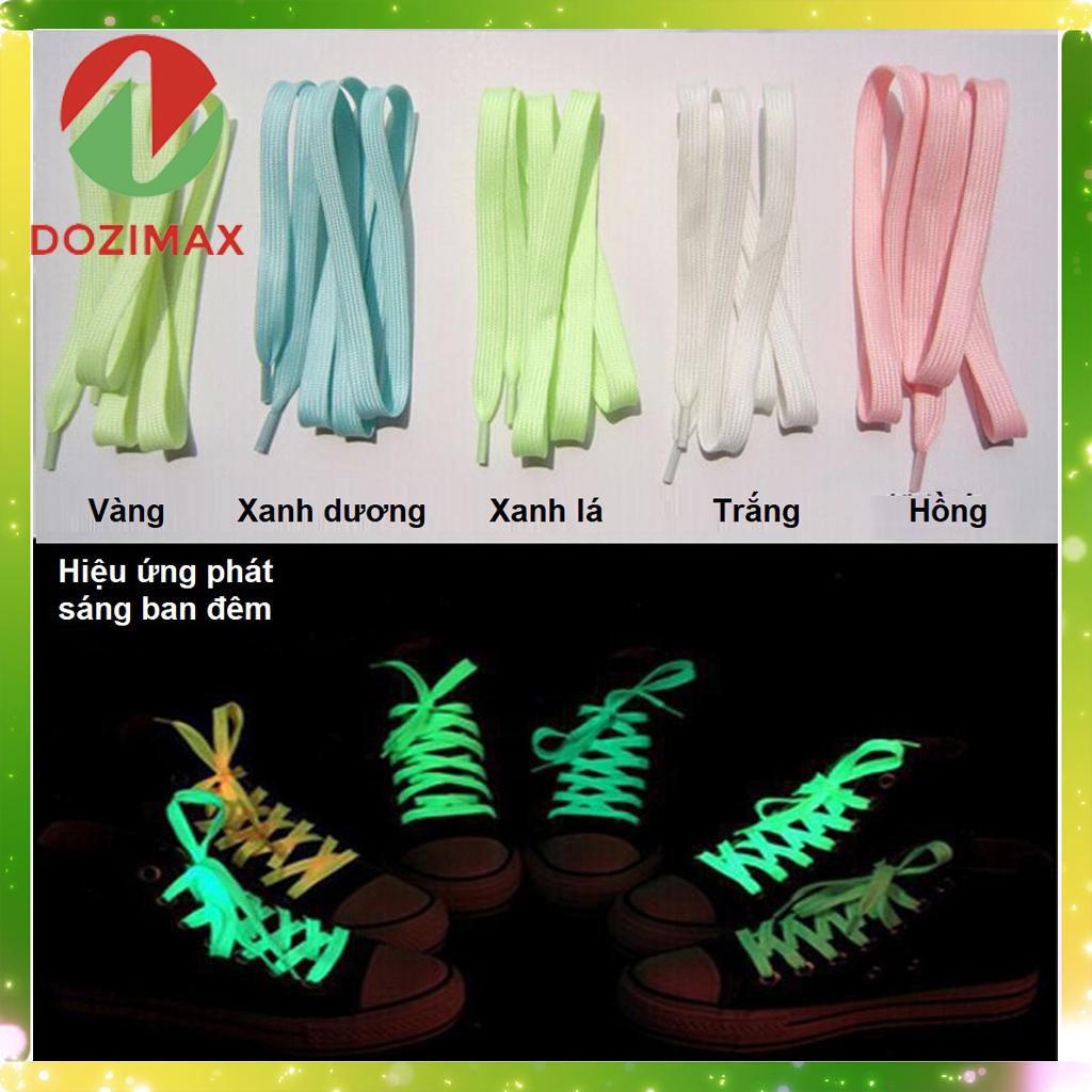 [Tặng 1 dây] Combo 4 Dây giày dạ quang phát sáng – dây giày phản quang – Dozimax – DG01 (đủ màu)