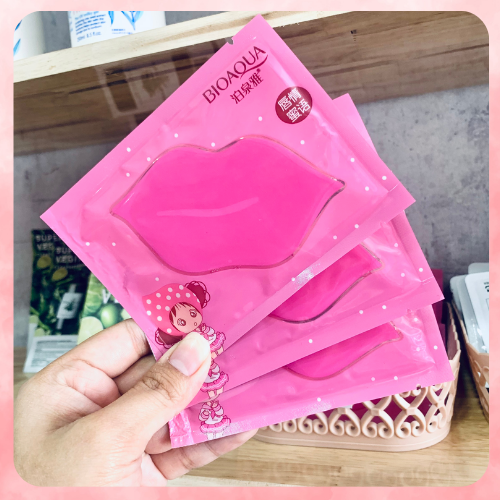 [HCM]Mặt Nạ Dưỡng Ẩm Làm Hồng Căng Mọng Môi Bioaqua Collagen Nourish Lips Membrane Mask 3x8g
