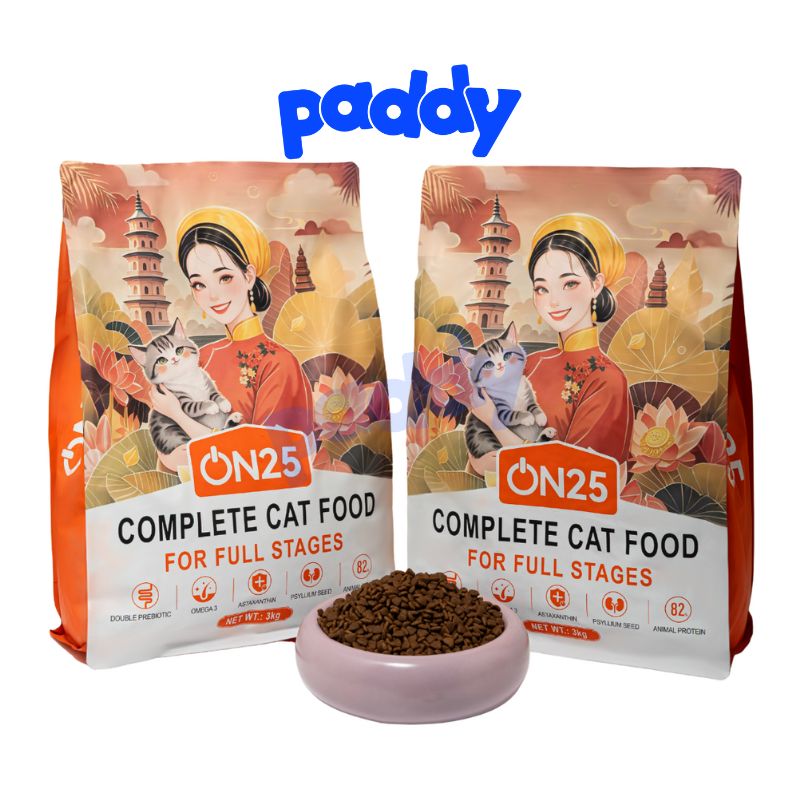 Hạt Cho Mèo On25 Cat Đạm Cao 32% Dành Cho Mèo Mọi Độ Tuổi