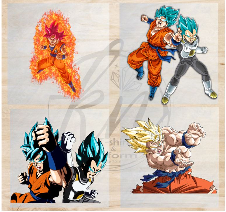 Sticker hình dán nhiệt quần áo anime, sticker phôi in pet chuyển nhiệt ép áo thun, hình ủi ép nhiệt