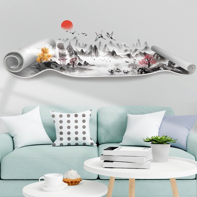 TRANH DECAL DÁN TƯỜNG PHÒNG KHÁCH 8- TRANG TRÍ DECOR PHÒNG KHÁCH