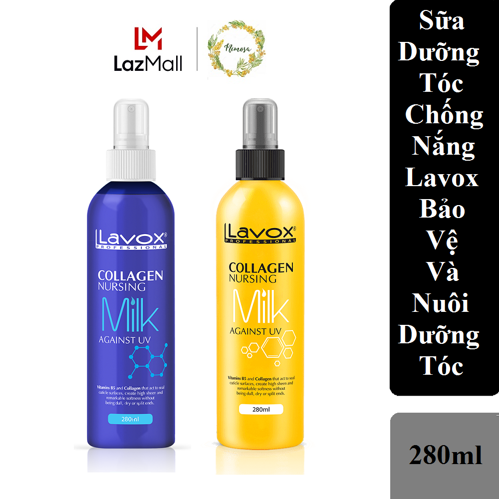 Sữa dưỡng tóc chống nắng lavox collagen giúp bảo vệ và nuôi dưỡng tóc 280ml