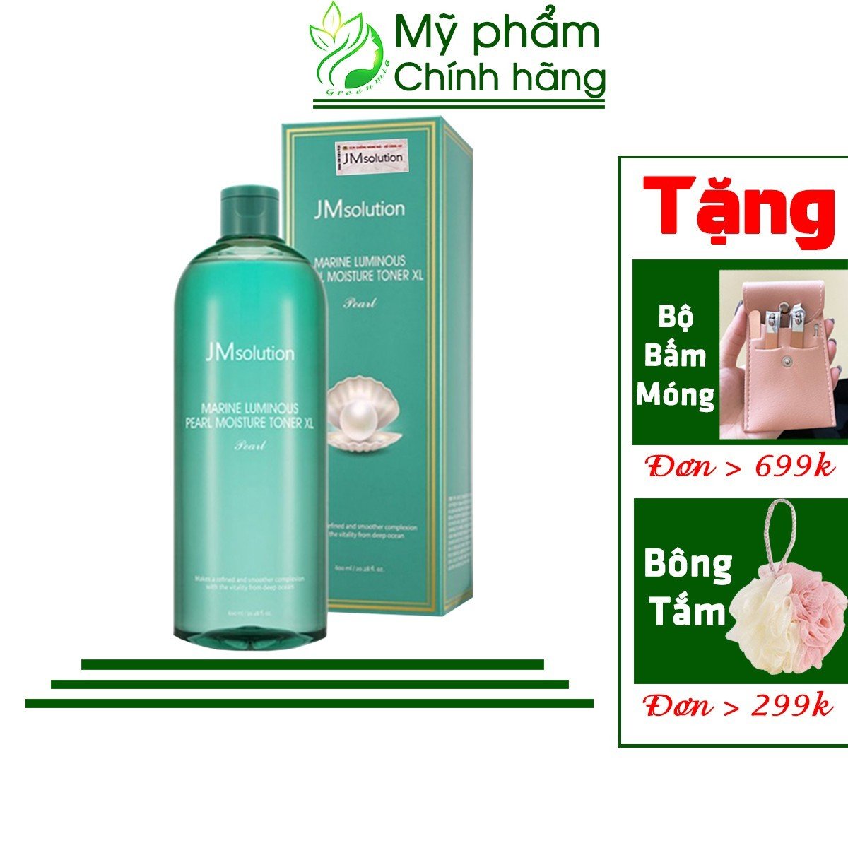 Toner jmsolution nước hoa hồng jm solution marine luminous pearl moisture toner