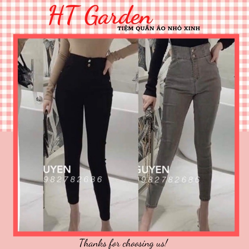 Quần bò giấy qc bigsize 2 khuy