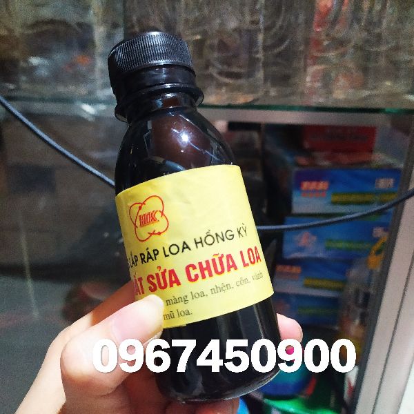 Keo Đen nguyên chất chuyên dán màng loa - gân loa - côn loa - mũ loa 120ml