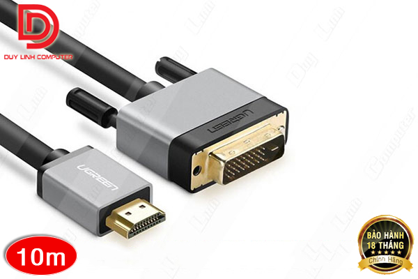Cáp hdmi to dvi dài 10m ugreen 20891