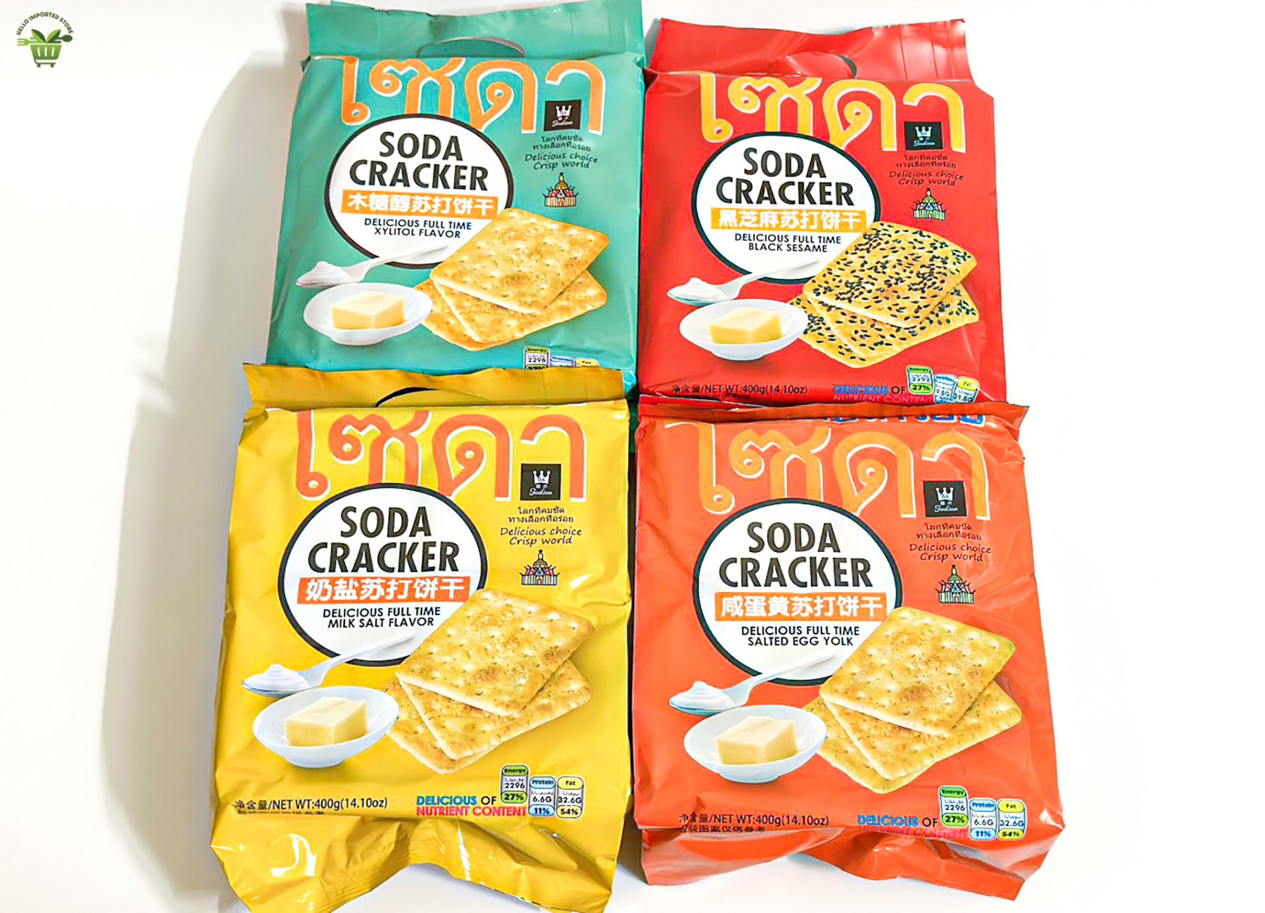 Bánh Quy Mặn Soda Cracker Thái Lan 400g
