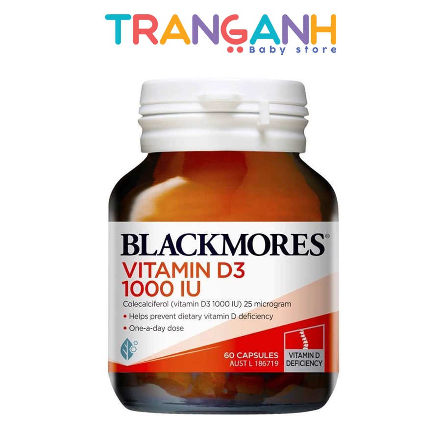 Viên uống bổ sung vitamin d3 1000iu blackmores 60 viên