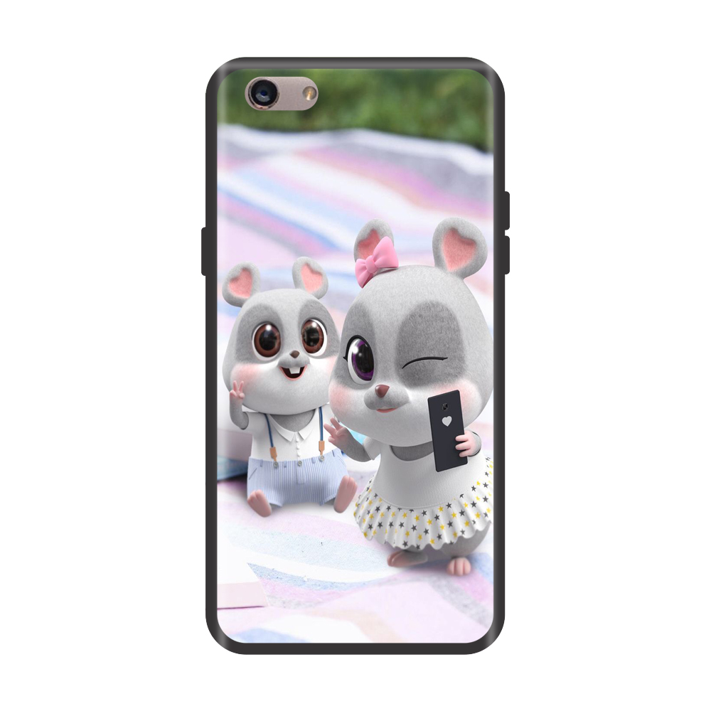 [HCM]Ốp lưng TPU viền dẻo cho điện thoại OPPO F1 /F1 PLUS /F1S /F3 /F5 /F7 /F9 /F11 /F11 Pro Hình Đôi Chuột Tự Sướng