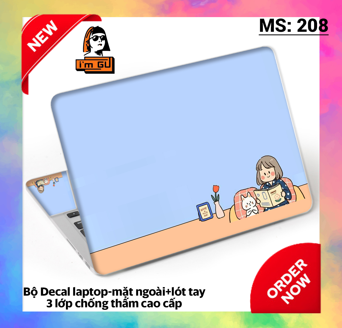 [HCM]MIẾNG DÁN DECAL LAPTOP BẢO VỆ TRANG TRÍ LAPTOP  Decal cao cấp 3 lớp chống thấm TẤT CẢ CÁC DÒNG MÁY MACBOOK/ACER/HP/DELL