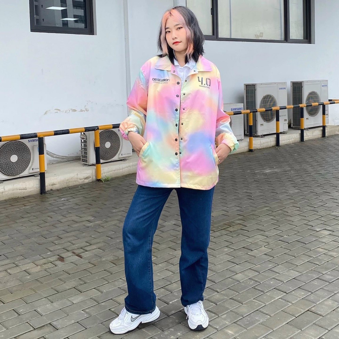 [HCM]ÁO KHOÁC DÙ LOANG PHÁT SÁNG CỰC ĐẸP FORM RỘNG 2 LỚP LÓT DÙ TRONG BAO ĐẸP-TP