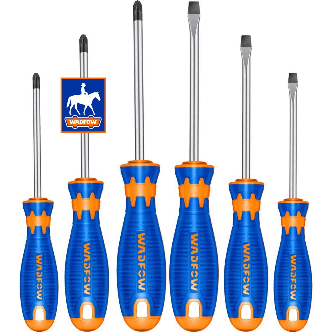 Bộ 6 cây tuốc nơ vít có nam châm crv tpr kendo wadfow 85114 wss1206