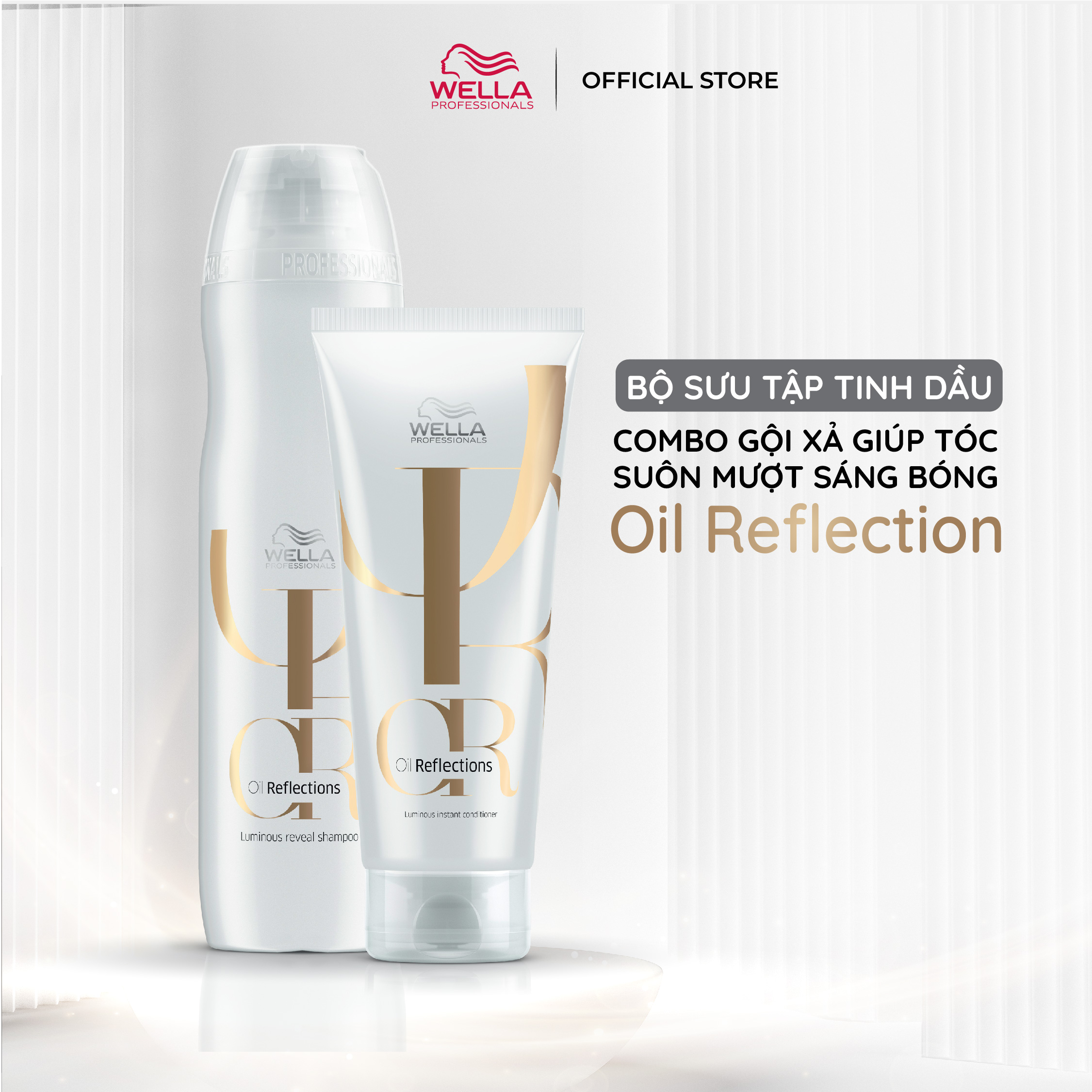 Combo dầu gội xả và hấp tóc wella oil dưỡng tóc suôn mượt, phục hồi độ ẩm sâu