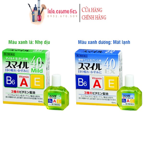  Nước nhỏ mắt 40 EX Mild của hãng Lion Nhỏ mắt Slime nội địa Nhật Bản 