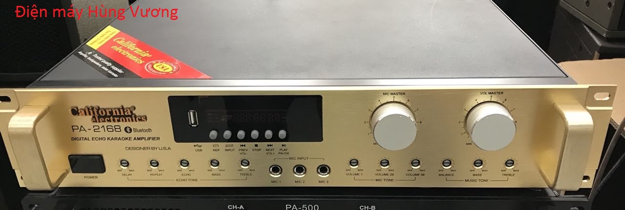 [Trả góp 0%]Đẩy liền vang California  PA 2168 24 sò chống hú mic có blutoot tiện dụng chuẩn hãng hát hay.