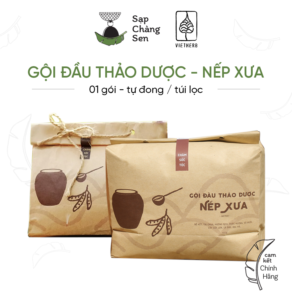 Gội đầu thảo dược Nếp Xưa