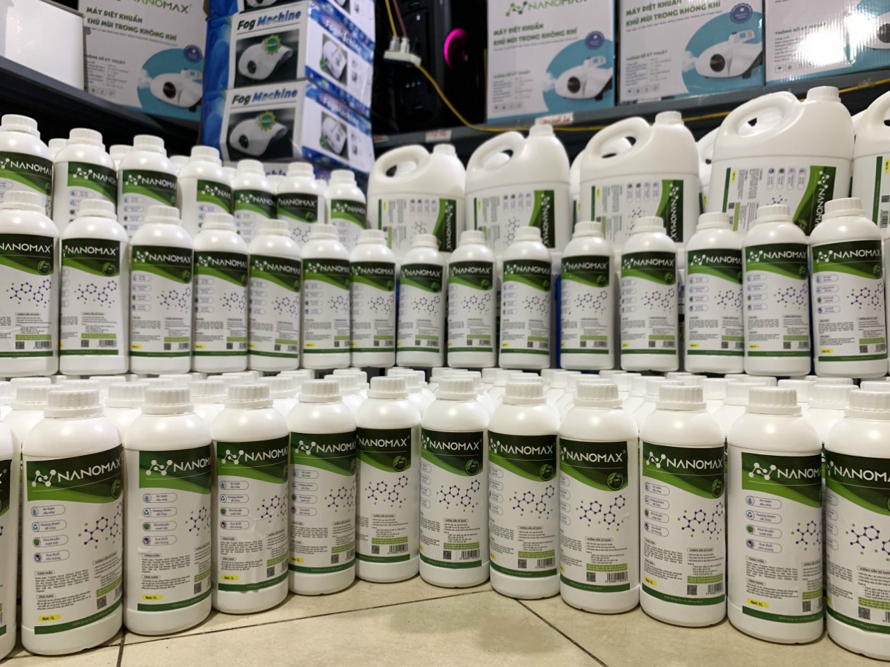 Dung dịch dùng cho máy phun khói Nano Bạc khử mùi khử khuẩn cho xe ô tô, nhà cửa, văn phòng