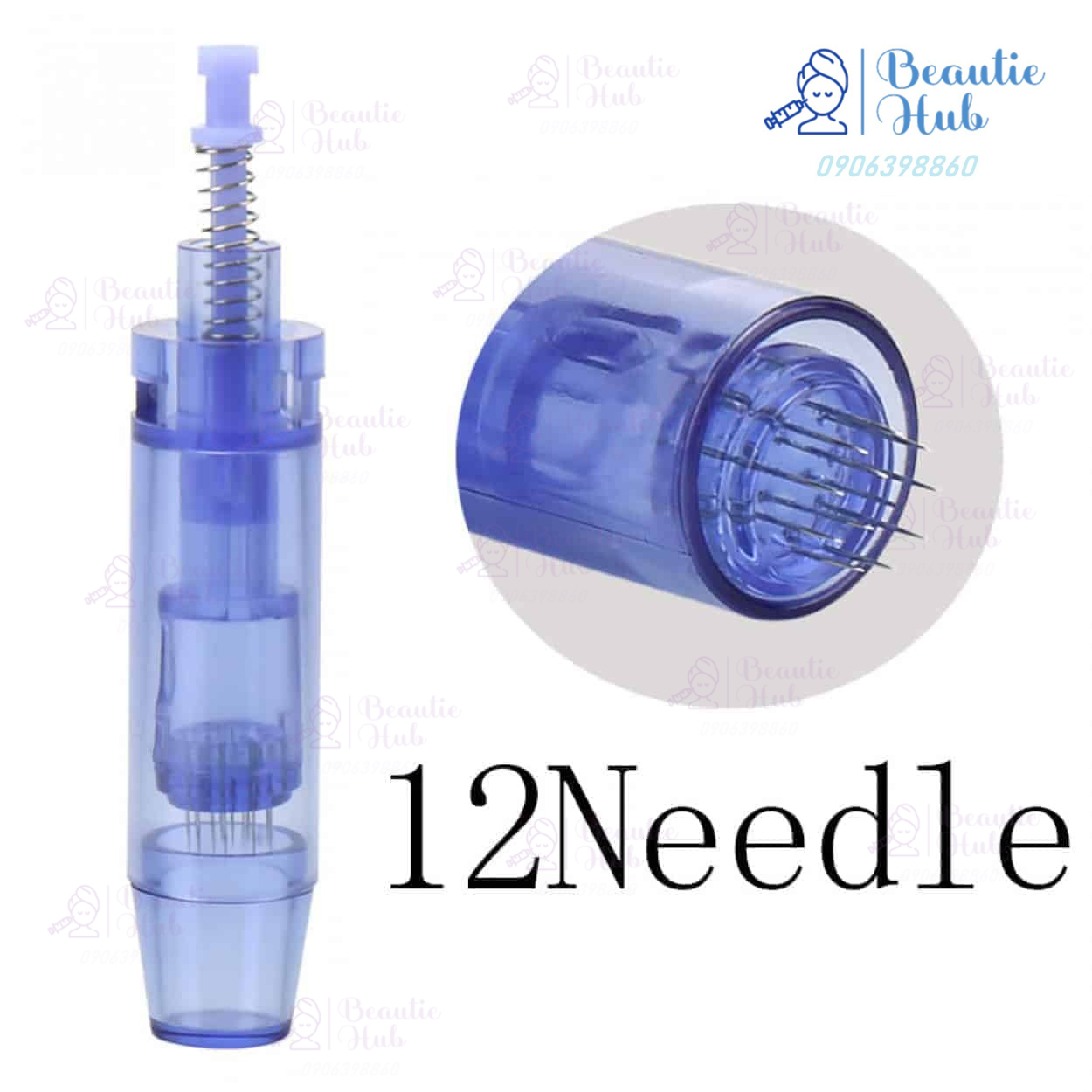 Combi 10 đầu kim nano kim 12 kim 36 dùng cho máy phi kim, máy lăn kim dr pen drpen cấy hồng sâm, cấy phấn, cấy tảo