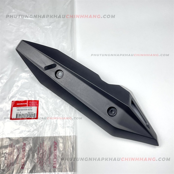 Ốp pô zin vario click 2018-2021 chính hãng honda, pát vỉ che pô 18318k59a70